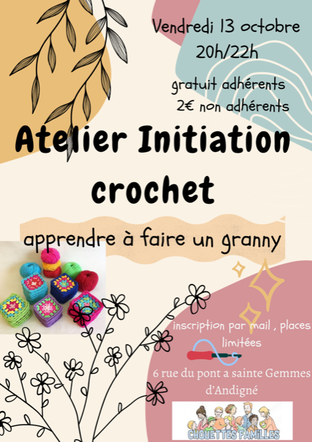 Atelier Crochet 13/10/23